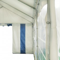 Costway 13'X26' Party Tent Shelter Heavy Duty Patio Wedding Canopy Carport Blue Edge   